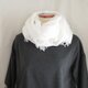（sale)リネンガーゼのストール・白（紐通し）の画像