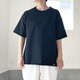 『2025新作』【ユニセックス】ビッグシルエット ニットTシャツ【ブラック】の画像