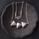 【SV】Triangle Pearl Necklace／トライアングルパールネックレスの画像