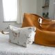 OrangeBrownLinen×花cotton Bag＆pouchの画像