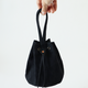 draw string bag 巾着バッグ  kuro