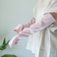 【シャクヤク染め】Organic Cotton 楊柳生地の日除けロングアームカバー