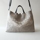 antique lace linen 2way bagの画像