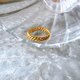 R391-ヴィンテージリング U.S.A. 1980s Gold Tone Screw Openwork Ringの画像