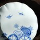 【特価¥2800→¥2200】鳥と楓◆伊万里　染付八寸皿　大皿　骨董・antiques 丁寧な暮らしに。 古道具　明治〜大正期の画像