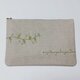 草花の刺繍ポーチ〜春