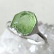 鉱物の表情＊peridot 925 ringの画像