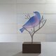 鳥のオブジェ［紫陽花色］②の画像