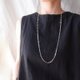 期間限定予約品【80cm・Silver Plane Necklace】チェーンネックレス（small）