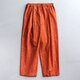 シュエシュエファブリック　タックパンツ　Shweshwe orangeの画像