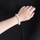 White Magnesite × Hematite Bracelet／ホワイトマグネサイト×ヘマタイト ブレスレットの画像