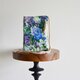 2点限定！ボタニカル花柄リネン　スマホポーチ　ミントブルー　2wayスマホショルダーの画像