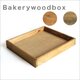 ベーカリーウッドボックス　オーク、ウォールナット　Mサイズ　サイズ、個数オーダー可能木箱　トレイ　ブレッド　パン