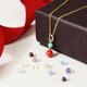女性の還暦祝いに【14kgf ネックレス】選べる誕生石と赤珊瑚