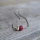 <MTO> -Rough ruby- short necklace