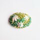 ミモザとお花の刺繍ブローチ・botanical#378