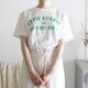 CETTE Tシャツ/ホワイト×グリーン