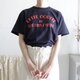 CETTE Tシャツ/ネイビー×レッド