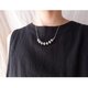 【SV】Green Gray Pearl Necklace／グリーングレー パールネックレス