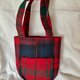 タータンチェックのお散歩バッグ【赤チェック】