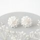1gのピアス 「 白桜 」 卒業式 入学式 結婚式 成人式 着物 和装 ママ フォーマル つまみ細工 チタン製
