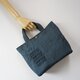 小さな布たちのトートバッグ リバーブルー