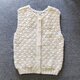 WOOL100%のクロッシェベスト