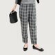 Mのみ●SALE20%OFF●グレーで上質なタータンチェックを楽しむ テーパードパンツ ●RENEE-TP●