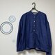 毎日着たい日常服　プルオーバーシャツ　起毛コットン　ブルー