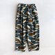 アフリカンワックスプリント タックパンツ Snow flower