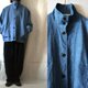 【完成品】14oz/ウォッシュドcottonデニム オーバージャケット