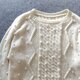 玉編み模様のセーター