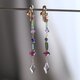 hátíð earring天然石ロングピアス&イヤリング スモーキークォーツ ガーネット ラピスラズリ トルマリン