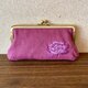 ポーチ | 牡丹刺繍（パープル）