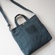 小さな布たちのツーウェイバッグ　リバーブルー