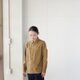 cotton wool felted twill shirt/ochre/size1&2