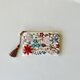 春色 花刺繍+ビーズ刺繍 ミニポーチ