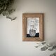 紙版画 ドライポイント&コラグラフ『ひみつの花束。mini.』【額入り】