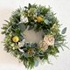[再販]バラとグリーンの春色リース