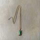 Vintage 80s-90s retro green aventurine necklace