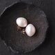【K14gf】Big Baroque Pearl  Earrings／White・大粒バロックパール スタッドピアス 16mm