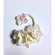 紫陽花のイヤーフックＣ (クリーム)左耳用の画像