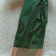 インド布の巻きスカート　緑の画像