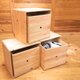 ひのきのフリーボックス【3個セット】+収納ボックス3つ付きの画像