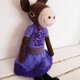 人形　ロバ女の子　紫のドレス　（hana様専用）の画像