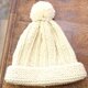 手編みのニット帽　vinca-004の画像