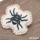 蜘蛛の刺繍ブローチの画像