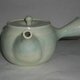 手捻り青白磁釉急須②