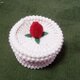 ケーキ型の小物入れ　の画像
