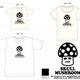 スカルきのこTシャツ（ナチュラル）【サイズ】GSの画像